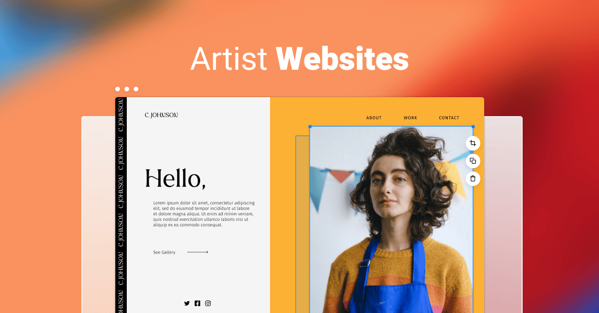 graphic designers portfolio website