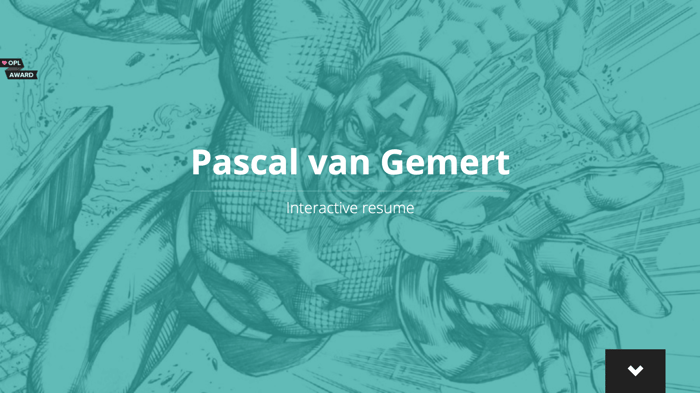 Pascal van Gemert's Resume Website