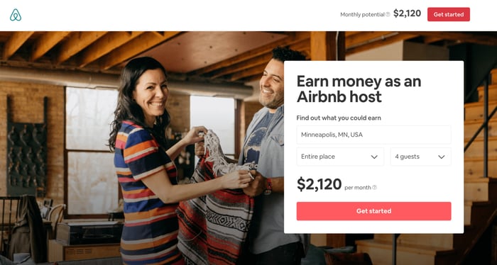Conversion Rate Optimized Landing Page by Airbnb