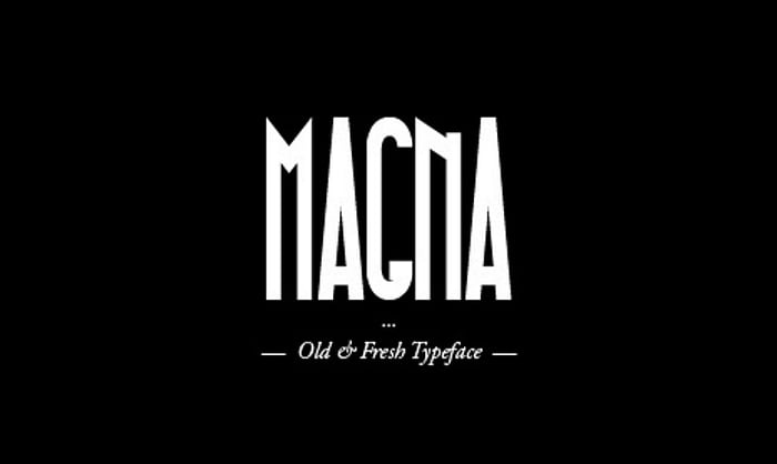 An example of Magna font
