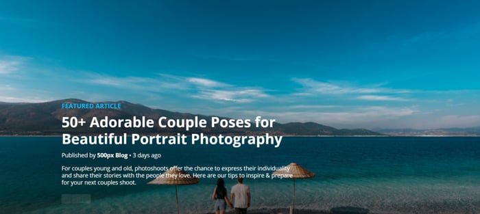 Featured Article of blue clear ocean and 50+ adorable couple poses article