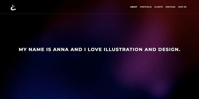 Anna Ellenberger's resume website