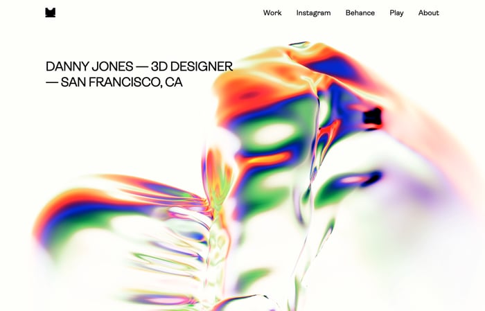 Sitio web portfolio de Danny Jones