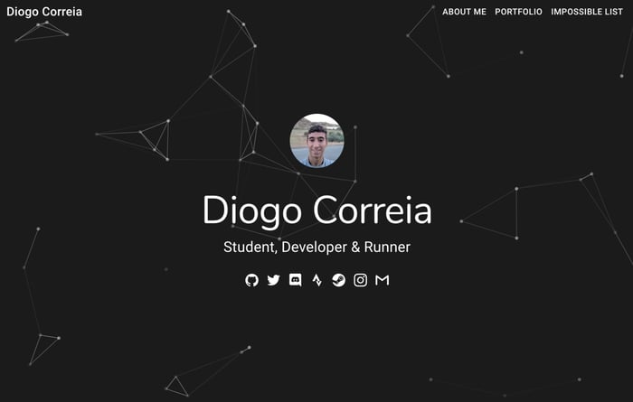 Diogo Correia's resume website