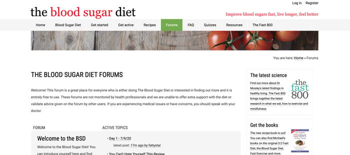 Blood Sugar Diet site de form 