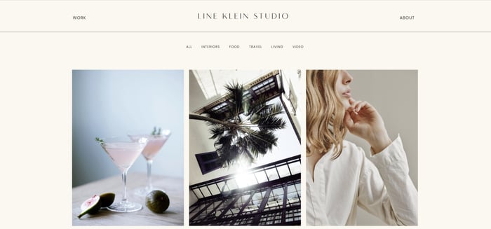 Site web de portfolio Line Klein