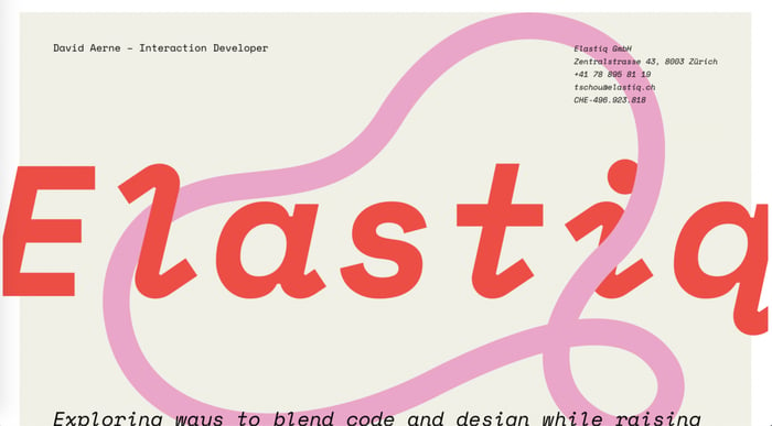 Elastiq Simple Website Design Hand Drawn Elements