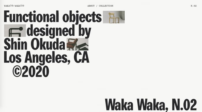 Waka Waka Simple Website Design Minimalism