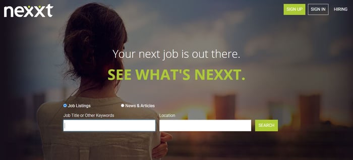 nexxt search page