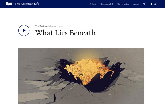 The American Life landing page