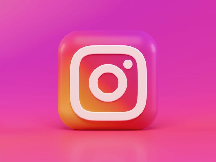 Icono de instagram 3D