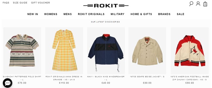 sitio web Rokit