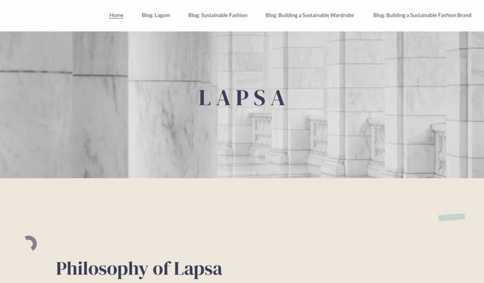 Page d'accueil de Lapsa
