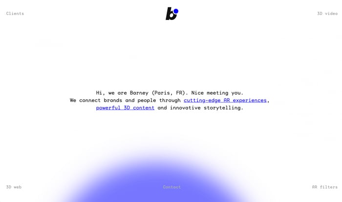 strona docelowa Barney