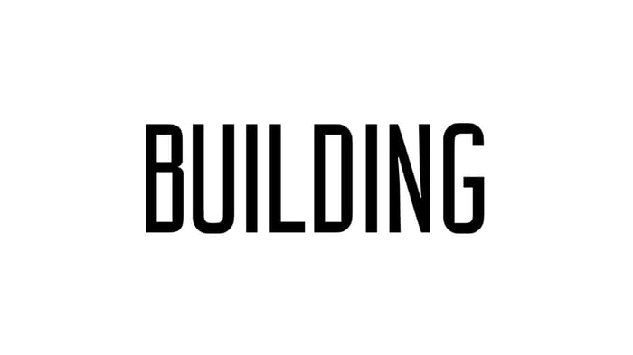 Building logo lettertype voorbeeld