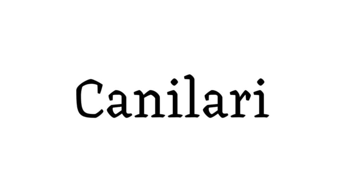 Ejemplo de fuente Canilari