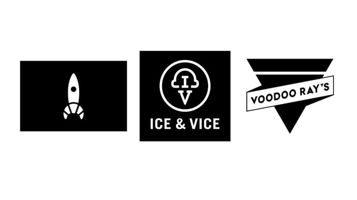 Logos von Lebensmittelunternehmen