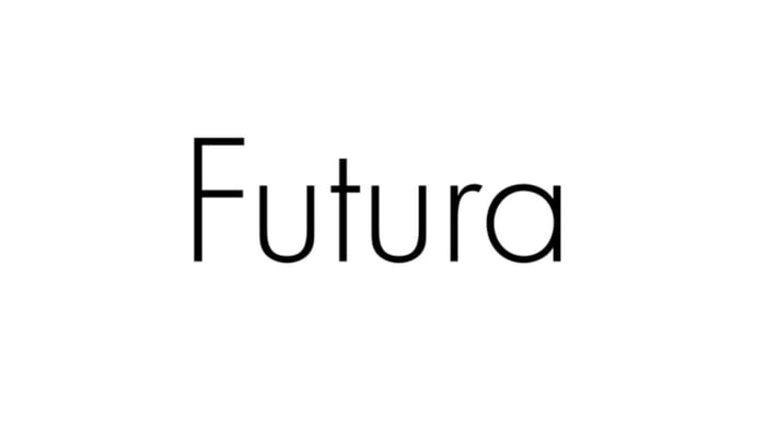 Futura font example