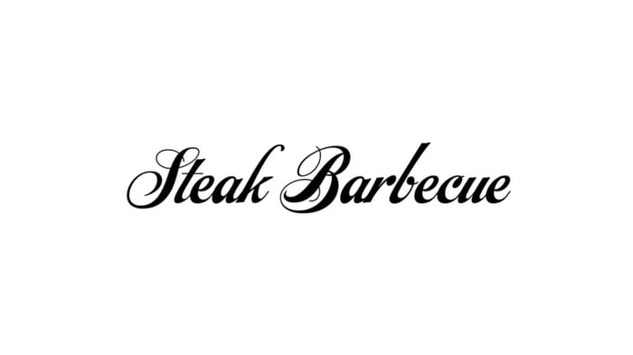 Steak font example