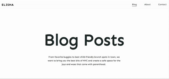 Zyro blog example