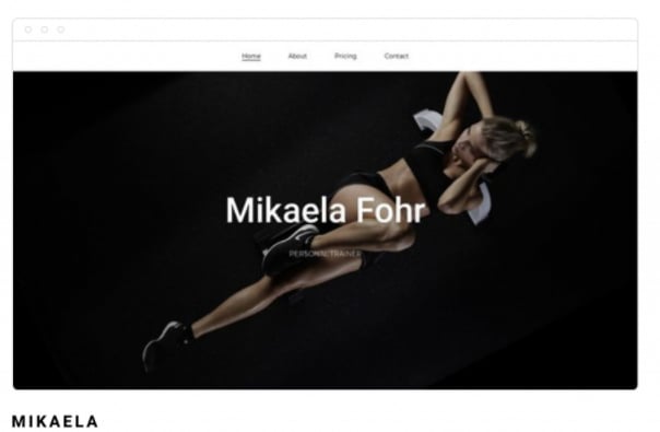 Template de site Mikaela