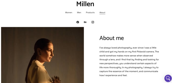 Millen about us page