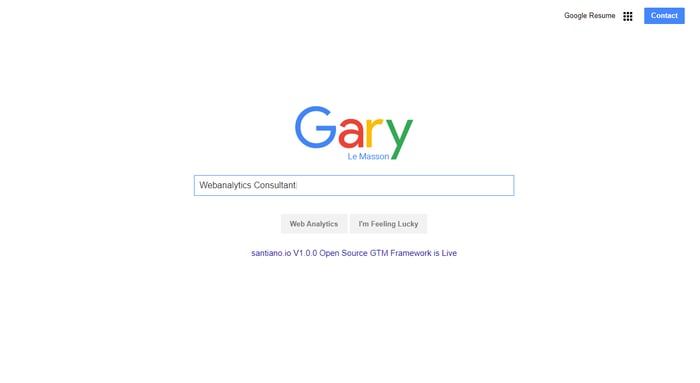 Sito web personale di Gary Le Masson