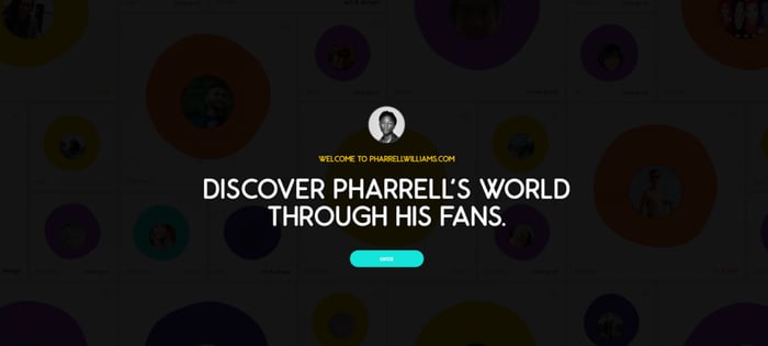 Sito web personale di Pharrell Williams