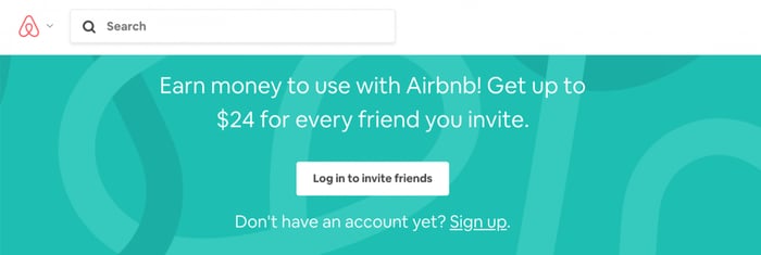 Airbnb coupon referral example