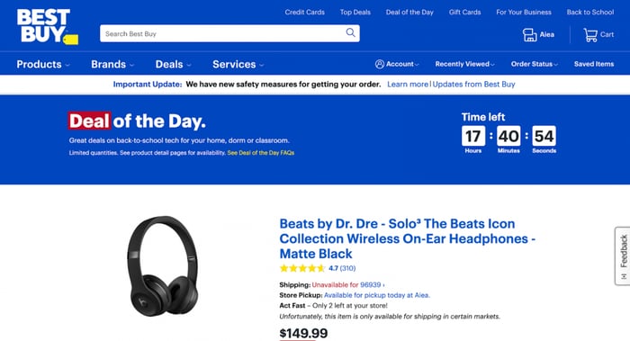 Best Buy product page