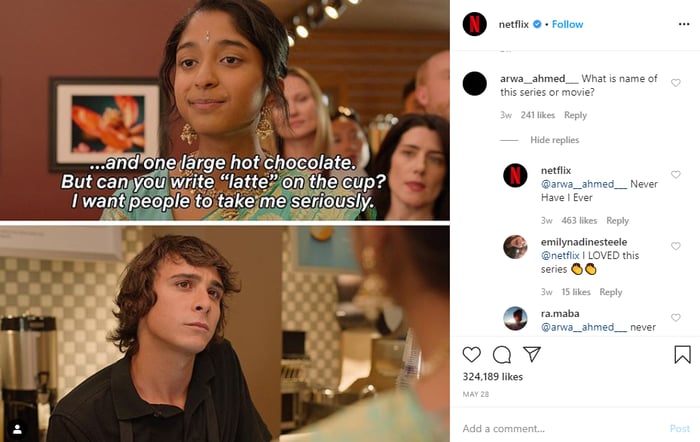Netflix on Instagram
