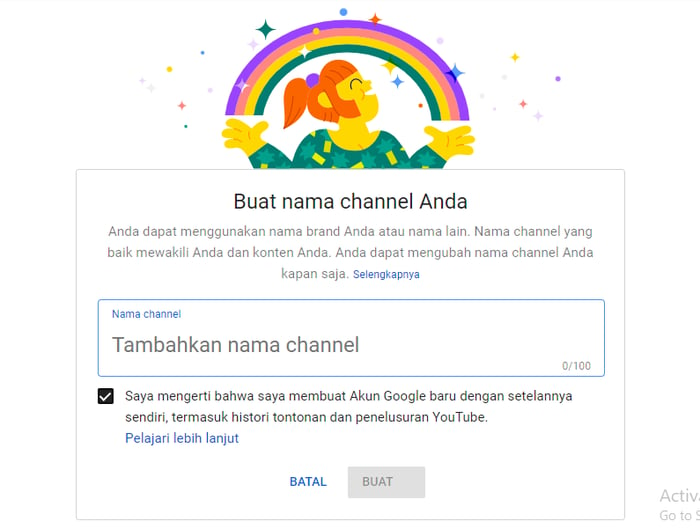 Cara membuat channel YouTube khusus bisnis