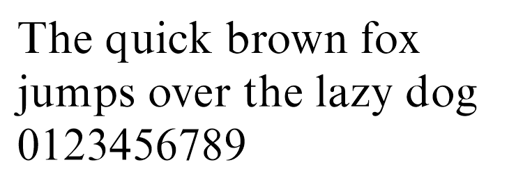 An example of the web safe font times new roman