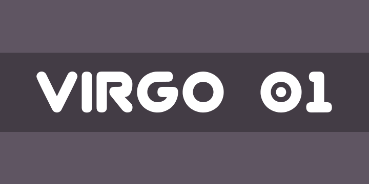 An example of Virgo 01 font clean fonts