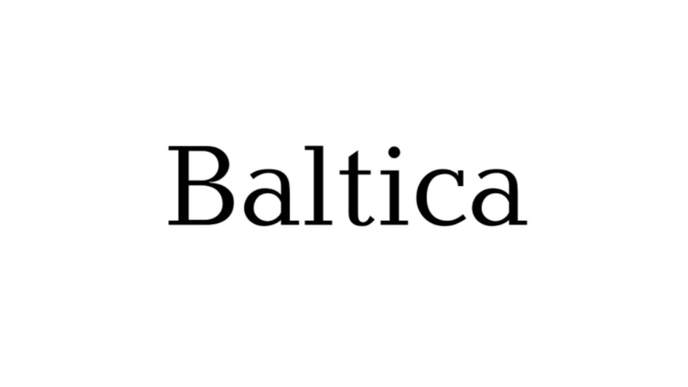Baltica font example