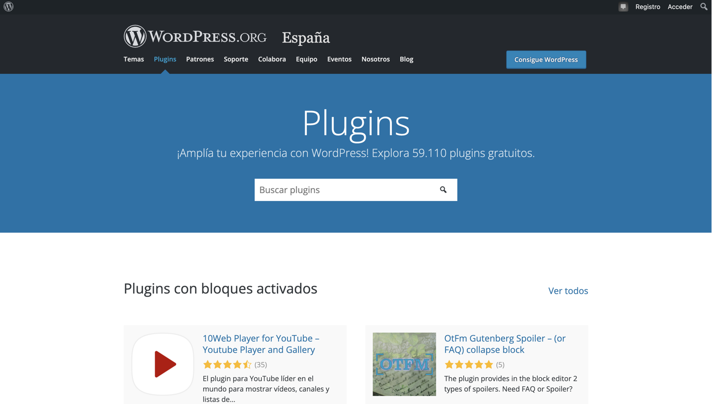 plugins de Wordpress